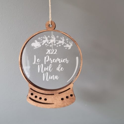 boule de noël personnalisée mon premier noel leawood